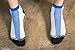 StopSocks: Hospital Socks + Yoga, Traction, Gym, Tread, Non Skid, Anti Slip Socks - Megaformer Blue - Ankle Large