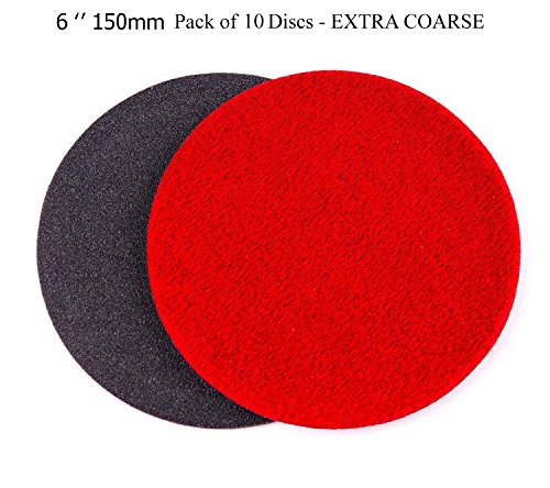 GP13605 GP-PRO175 EXTRA-COARSE Grade Sanding Disc for Glass, Silicon Carbide Abrasive Disc / 6-Inch (Pack of 10)