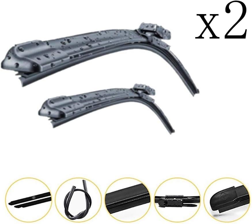 HEQCG Windshield Wiper Blades(Set of 2)-Compatible with Windscreen Wiper Blades Toyota Fj CRUISER,Clear Quiet and Durable (Color : A, Size : 2010 4.0L)