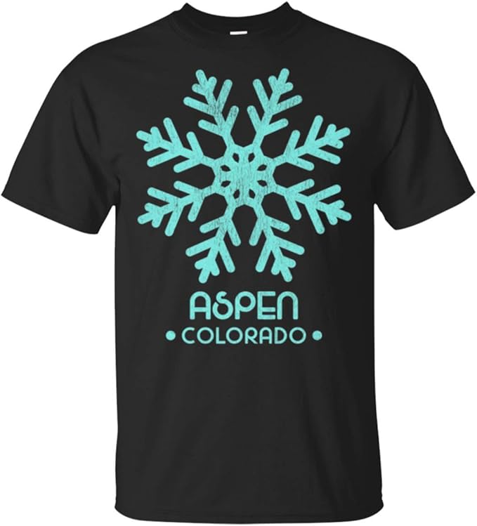 TSHIRTAMAZING Womens Aspen Colorado Skiing TShirt Amazon.ca Clothing