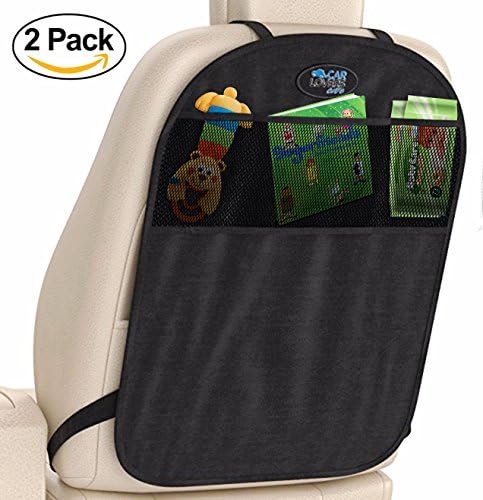Car Lovers Care Kick Mat Organizer &amp; Car Seat Protector. Water Resistant for Summer or Winter Use. Adjustable Straps, Universal Fit Covers Your Backseat from Stains Caused by Baby Boys, Girls or Child