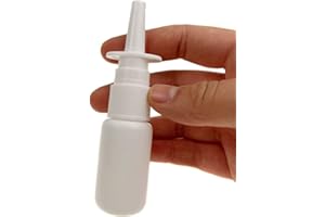 12PCS 30ML /1oz Empty Refillable White Plastic Spray Bottles Pump Sprayer Container