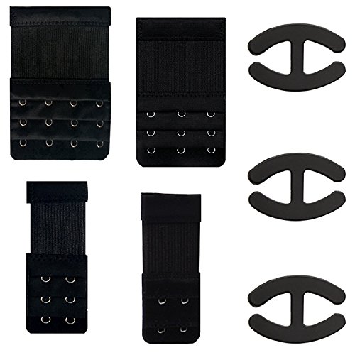 16 Packs Bra Extender 2 Hooks/3 Hooks/4 Hooks, YuCool Bra Strap Extensions and Clips