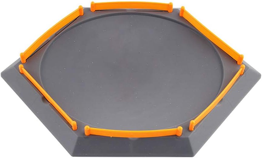 Yimosecoxiang Gyro Arena Disk Round/Hex Burst Gyro Arena Disk Duel Launcher Stadium Kids Toy for Beyblades