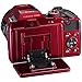Nikon COOLPIX B500 16MP Digital Camera with 3 Inch TFT LCD Screen Nikkor Lens With 40x optical zoom wifi, Red (Renewed)