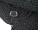 Men Knit Viking Beard/Mustache Hat Beanie, Black Beard