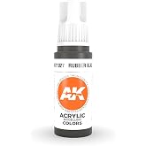 AK Interactive 3rd Gen Acrylic Rubber Black 18ml