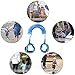 JINSEY Baby Child Anti Lost Wrist Link Safety Harness Strap Rope Leash Walking Hand Belt Band Wristband for Toddlers, Kids (2.5m Blue)