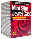 KHypermedia Slim Jewel Cases for 8-cm Mini CDs (Black, 25-Pack) (Discontinued by Manufacturer)