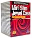 KHypermedia Slim Jewel Cases for 8-cm Mini CDs (Black, 25-Pack) (Discontinued by Manufacturer)