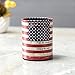 LINKWELL 1PC Antique USA American National Flag PU Leather Pencil Pen Holder Desk Organizer PH09