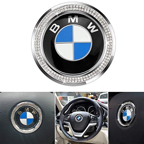Car Steering Wheel Center Metal Crystal Diamond Decorative for BMW New 3 Series 320 GT5 Series X1 X 3 X4 X 5 X6 E46 E30 E34 E36 E39 E53 E60 E90
