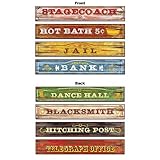 Western Sign Cutouts Party Accessory (1 count) (4/Pkg)