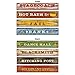 Western Sign Cutouts Party Accessory (1 count) (4/Pkg)