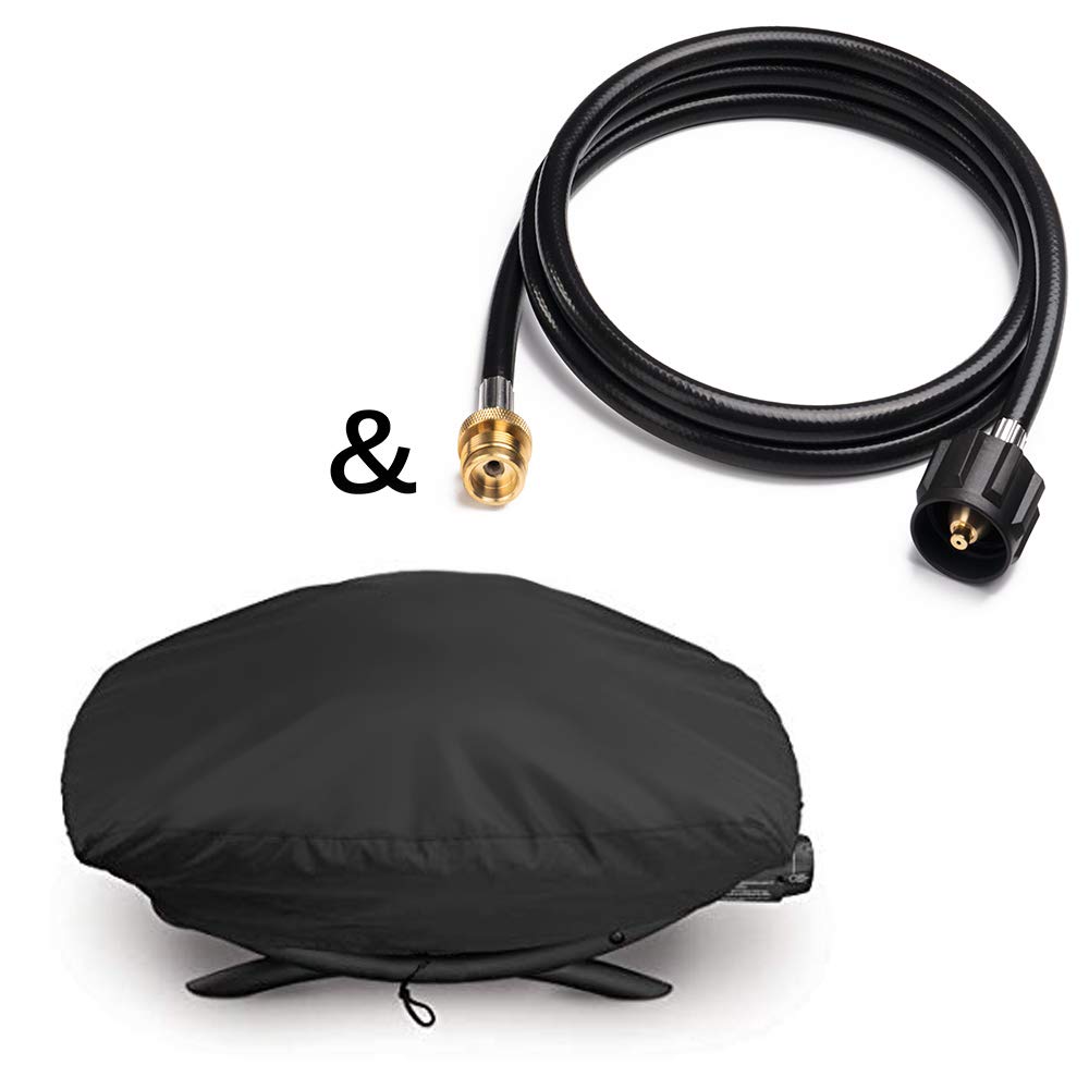 Shinestar 7110 Grill Cover 6ft Propane Hose Adapter For Weber Q