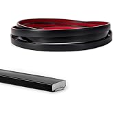 Art3d 30 ft Peel and Stick Flexible Molding Trim for Wall Tile Edge, Black | Durable, Waterproof, Oil-Proof, Superior Adhesive, Useful, Easy to Clean, Ideal for Mirror Edges, Accent Walls, Backsplashes