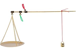 DECOMELODY Traditional Chinese Medicine Copper Gram Scale with Weight 100g Handheld Apothecary Scale