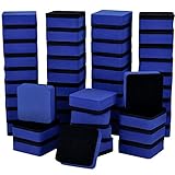 Blulu 48 Pieces Mini Magnetic Whiteboard Erasers Dry Erase Erasers Chalkboard Erasers for Home Classroom Office Use (Blue, 1.97 x 1.97 Inches)