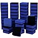 Blulu 48 Pieces Mini Magnetic Whiteboard Erasers Dry Erase Erasers Chalkboard Erasers for Home Classroom Office Use (Blue, 1.97 x 1.97 Inches)