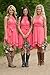 Meledy Women's Knee Length Country Bridesmaid Dress Western Wedding Guest Dress
