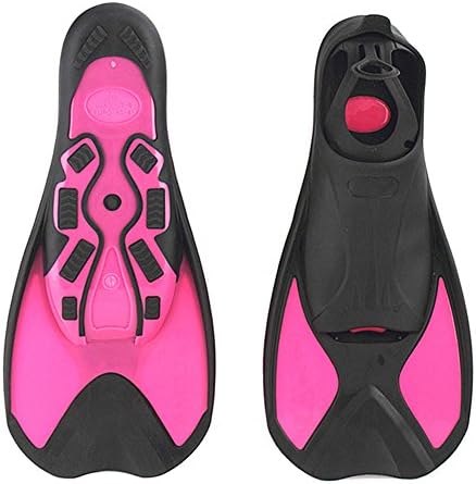 Adult Kids Professional Short Snorkeling Swim Fins Outdoor Diving Training Swim Flippers M