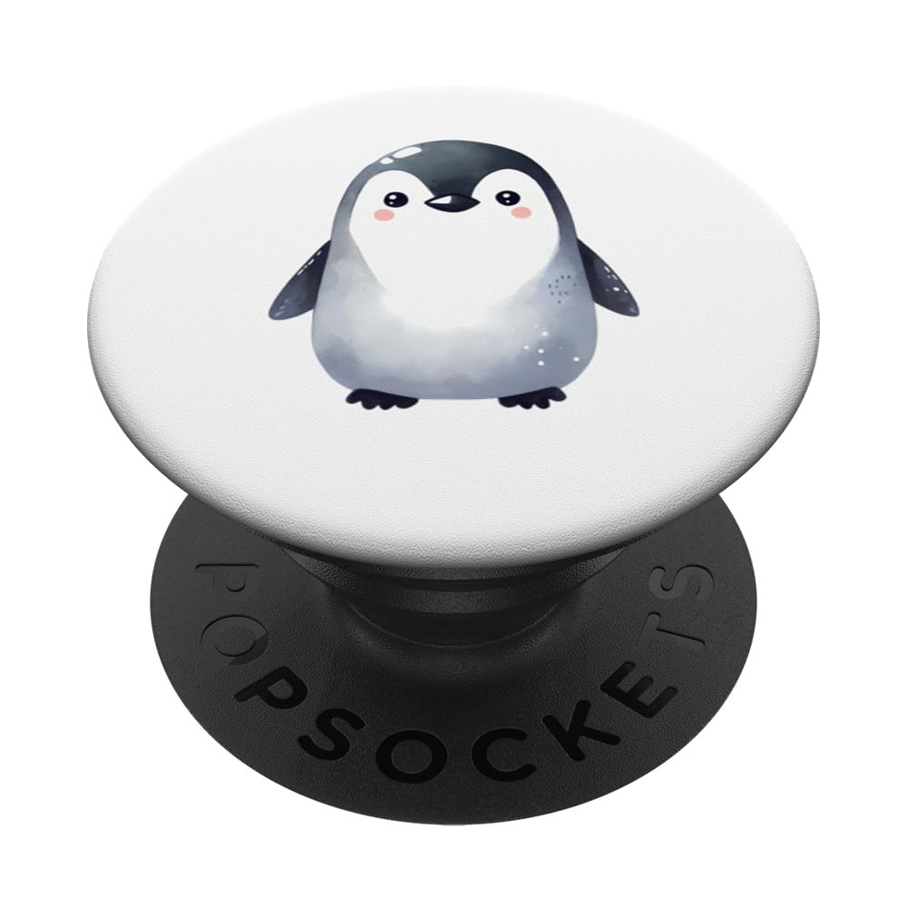 Cute Penguin Animal Lover PopSockets Swappable PopGrip
