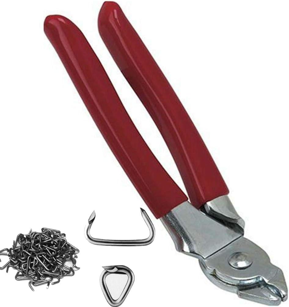 Drake Off Road 45 Degrees Bend Hog Ring Pliers Set 110 Galvinized Hog Rings For Upholstery Installation Kit Car Auto Seat Cover Heater Cooler Amazon Com