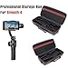 Hard Travel Case for Zhiyun Smooth 4 Handheld Gimbal Stabilizer,Tripod Stand,Power Bank Carry Bag Protective Box Handbag (Black+Red)