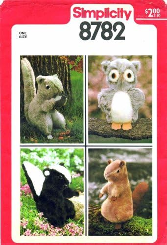 stuffed squirrel sewing pattern