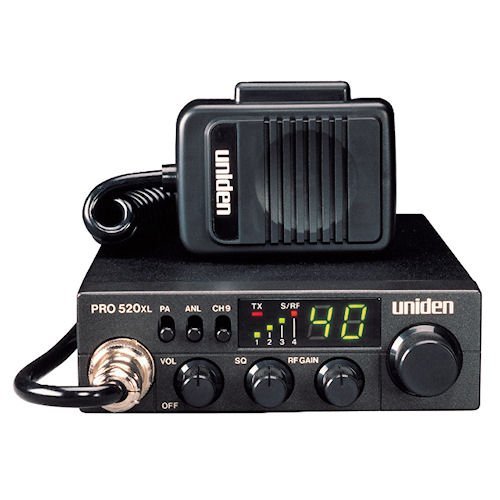 Uniden PRO520XL Pro Series 40-Channel CB Radio. Compact Design. ANL Switch and PA/CB Switch. 7 Watts of Audio Output and Instant Emergency Channel 9. (Renewed)
