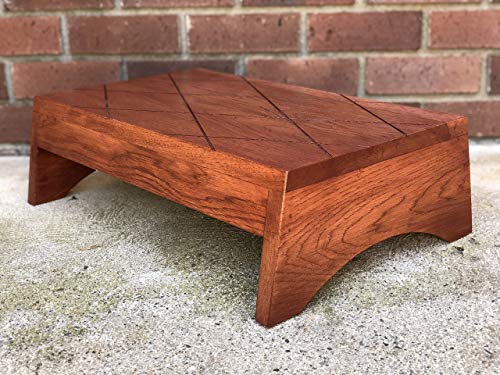 Wood Step Stool, Footstool by CW Furniture, Large, Handicap, Choose Finish, Wooden, Bed, Grandma Gift, Grandpa Gift, Custom - Thumbnail 6