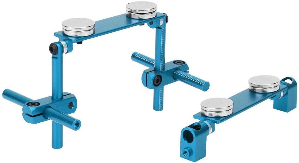 RC Car Body Mount Kit, Aluminum Magnetic Stealth Invisible Body Shell Mount Kit for HSP 1/10 RC Racing Car(Sky Blue) Model Toy