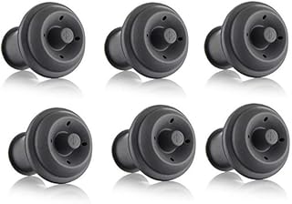 Vacu Vin 0886360 Stopfen für Weinpumpen 6-er Blister, grau