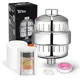 Universal Shower Filter Hard Water - Filters Chlorine, Heavy Metals, Impurities Including 2 Replaceable 8 Stage Filter Cartridge and Teflon Tape (Protect Dry Skin and Hair Loss)