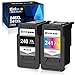 E-Z Ink (TM) Remanufactured Ink Cartridge Replacement for Canon 240 240XL 241 241XL PG-240XL CL-241XL for use with PIXMA TS5120 MG3620 MX472 MX452 MG3520 Printer (1 Black,1 Color, 2 Pack) primary