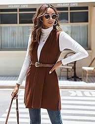 Beyove Long Vests to Wear with Leggings Two Sides