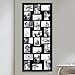 Adeco Decorative Black Wood Wall Hanging Picture Photo Frame, 24 Openings of 4x6