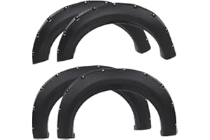 ALLGOOD Fender Flares Wheel Cover Compatible with Ford F150 2009-2014 Styleside with 67.0"/ 78.8"/97.4" Bed Length Models Only Textured Pocket Rivet Style Black 4PCS