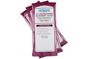Sage 2% Chlorhexidine Gluconate (CHG) Cloths - Each (1 package of 3)