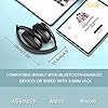 Wireless-Foldable-Headphones-Over-Ear-Bluetooth-50-Stereo-Wireless-Earpiece-Soft-Memory-Protein-Earmuffs-With-Micro-SDTF-Card-Slot-Microphone-35mm-Jack10-Hours-Playtime-Black Wireless Foldable Headphones, Over-Ear Bluetooth 5.0 Stereo Wireless Earpiece, Soft Memory-Protein Earmuffs, With Micro…