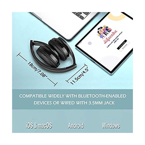 Wireless-Foldable-Headphones-Over-Ear-Bluetooth-50-Stereo-Wireless-Earpiece-Soft-Memory-Protein-Earmuffs-With-Micro-SDTF-Card-Slot-Microphone-35mm-Jack10-Hours-Playtime-Black Wireless Foldable Headphones, Over-Ear Bluetooth 5.0 Stereo Wireless Earpiece, Soft Memory-Protein Earmuffs, With Micro…