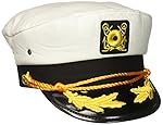 Kangaroo Adjustable Adult Captain's Yacht Cap, White