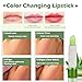 keland 1PCS Aloe Vera Lipstick Color Mood Changing Long Lasting Moisturizing Lip Stick Skirts