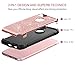 BENTOBEN iPhone 6 Case, iPhone 6S Case, Glitter 2 in 1 Slim Dual Layer Hybrid Hard Cover Sparkly Shiny Soft Rubber Rugged Shockproof Protective Phone Case for iPhone 6/iPhone 6S (4.7 inch), Rose Gold