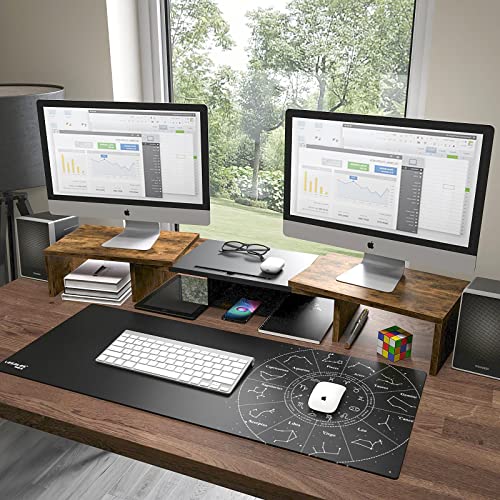WESTREE Extra Large Monitor Stand for 2 Monitors and 1 Laptop, Dual