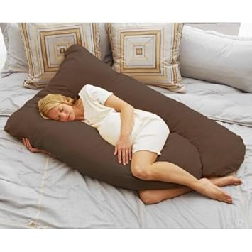 Amazon Com Cozy Comfort Pregnancy Pillow Espresso Maternity