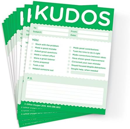Kudos for Growth and Learning Notes, Set of 40 Notepads