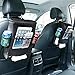 isyoung Compatible with 10'' Ipad Holder and 1 Tissue Box Clear Large Storage Organizers,2-Pack 15.7''x9.7'' Car Seat Back Protectors Baby Backseat Organizer Multifunction Travel Storage Bag