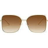 SOJOS Trendy Square Oversized Sunglasses Womens Mens UV400 Big Large Designer Shades SJ1082
