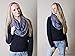 Anika Dali Women's Shimmer Sparkle Infinity Scarf- Festival Boho Bliss Fashion Scarf (Blue Turquoise)